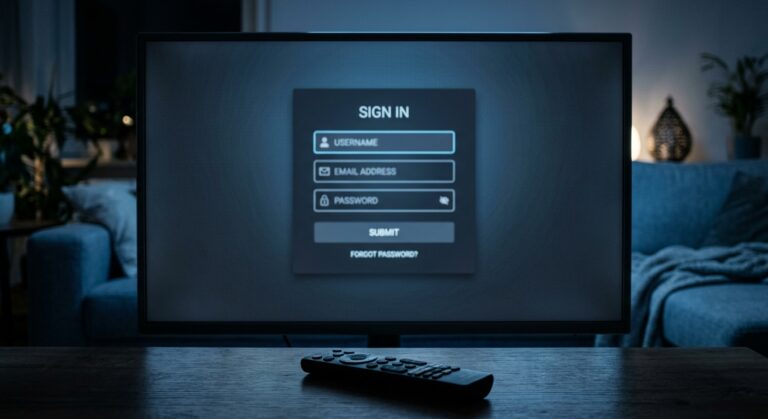 IPTV connection key from phone to server and TV